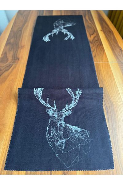 DRN Bella Decorative Digital Printing Velvet Fabric Runner 45 X 140cm