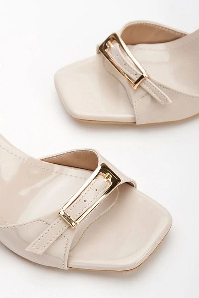 Satenora Pantofi cu toc subțire Velar Beige