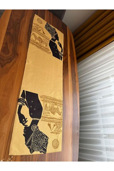 DRN Bella Decorative Digital Printing Velvet Fabric Runner 45 X 140cm
