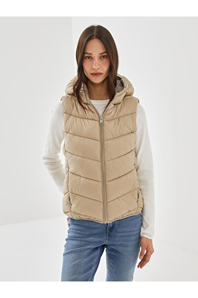 LC Waikiki Nevavm Women's Inflatable Vest with Hood with a Difference