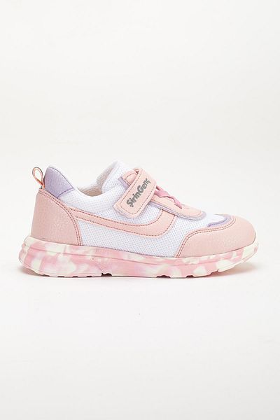 Dilimler Ayakkabı Şiringenç Orthopedic Girl's Sports Shoes Pink Velcro Anorak Material