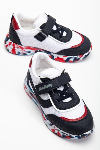Dilimler Ayakkabı Şiringenç Orthopedic Boy's Sports Shoes Red Velcro Anorak Material