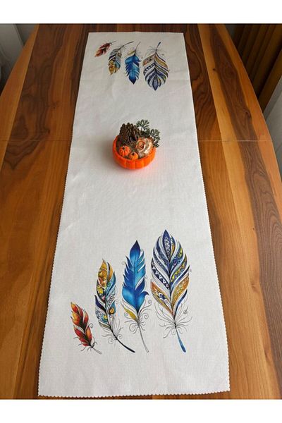 DRN Bella Decorative Digital Printing Velvet Fabric Runner 45 X 140cm