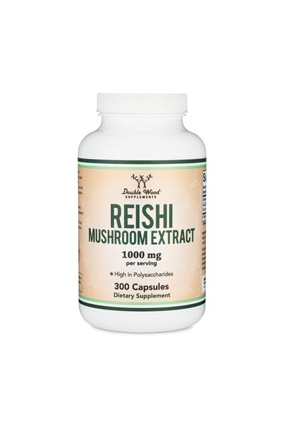 DOUBLE WOOD Reishi Mushroom Extract (MANTAR ÖZÜ TAKVİYESİ) 1000 Mg 300 Caps