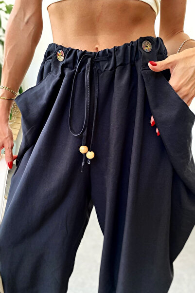 Qaju Black Ethnic Design Women's Shalwar