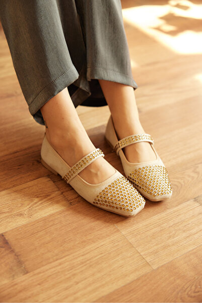 MİLAYA SHOES حذاء ستيلا نسائي ذو مقدمة حجرية