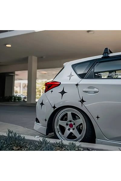 MS Major Selection Mașină Auto Model nou Set stea cu 4 colțuri 15 bucăți 4 dimensiuni diferite 4 opțiuni de culoare diferite