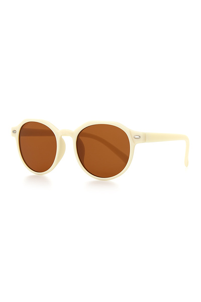 Zzla Men's Beige Children's Sunglasses with Uv400 Protection