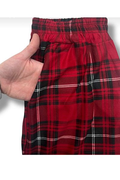 pijama dünyası Silky Textured Suede Pajama Bottoms