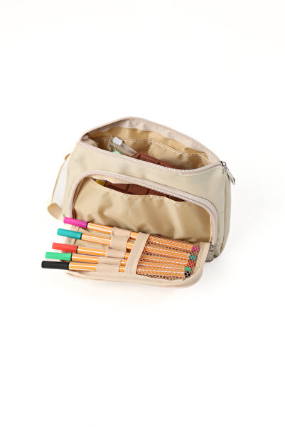 QUOVO Çok Fonksiyonlu Geniş Kapasiteli Kalemlik Kalem Kutusu