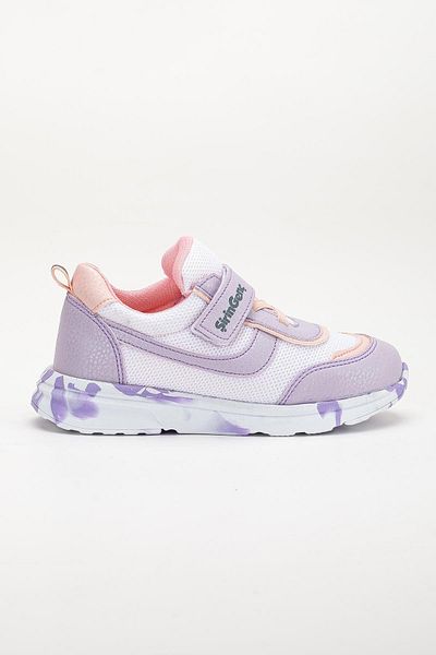 Dilimler Ayakkabı Orthopedic Girl's Sneakers - Lilac Velcro Anorak Material
