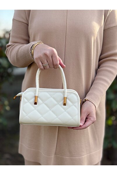 DEV 3 ADAM Geantă de umăr și crossbody pentru femei, model Cream Box