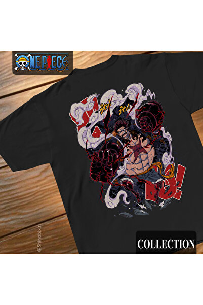SHINOBIX Μπλουζάκι One Piece Άνιμε Λούφι Gear 4 Υπερμεγέθες