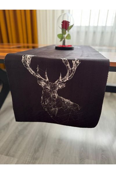 DRN Bella Decorative Digital Printing Velvet Fabric Runner 45 X 140cm