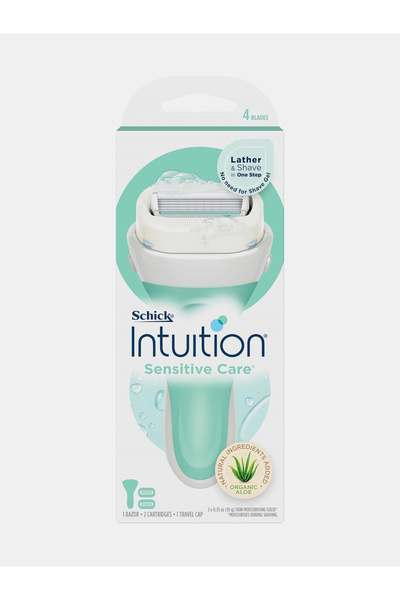 Schick ماكينة حلاقة إنتويشن سينسيتيف كور، 4 شفرات + 2 خرطوشة