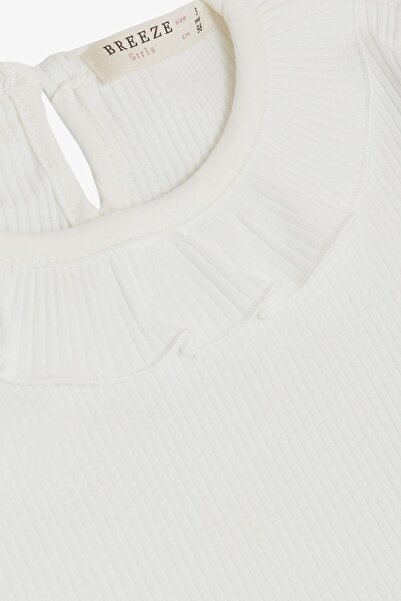 Breeze Kat Kat Tüllü Elbise - Beyaz