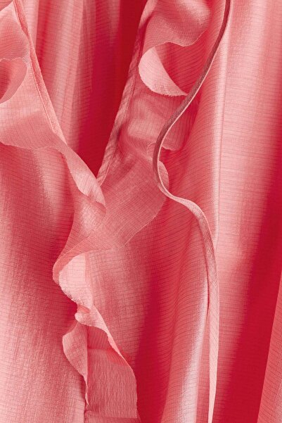 H&M Long-sleeved ruffled dress