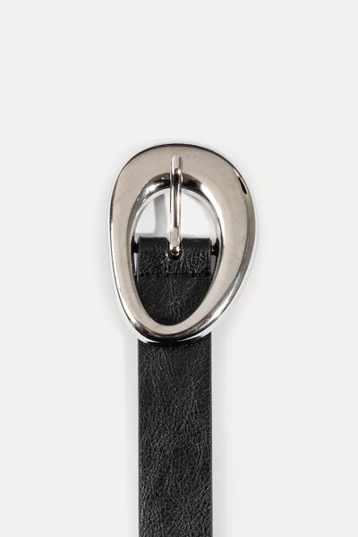 VATKALI Black Leather Belt