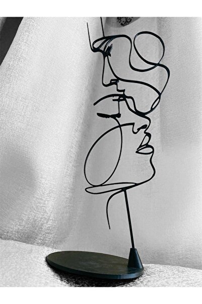 Eta3d Öpücük heykeli masa dekorasyonu