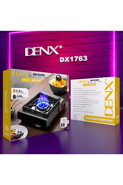 Denx موقد غاز متنقل للرحلات والتخييم من دينكس DX1763