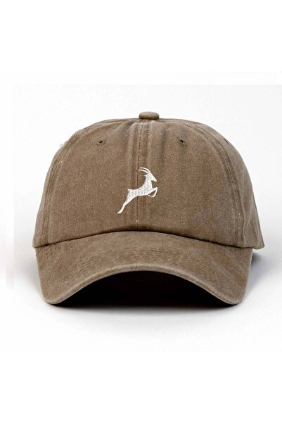 Braver Collection Antilop Nakışlı Yıkamalı Şapka