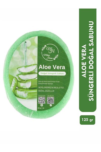 MELOZİ HOME Aloe Vera Natural Soap with Sponge