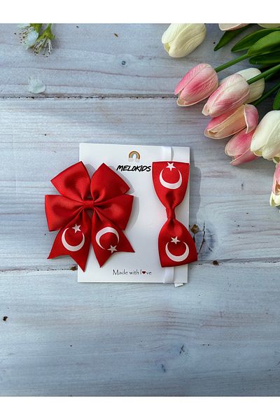 Melo 23 April Ribbon Buckle and Bow Tie Set