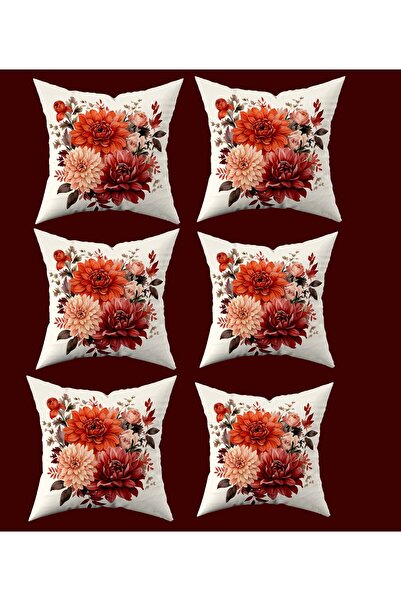 Şah Dekor Husă de pernă pentru cadou cu model de flori de stea, imprimată dig...