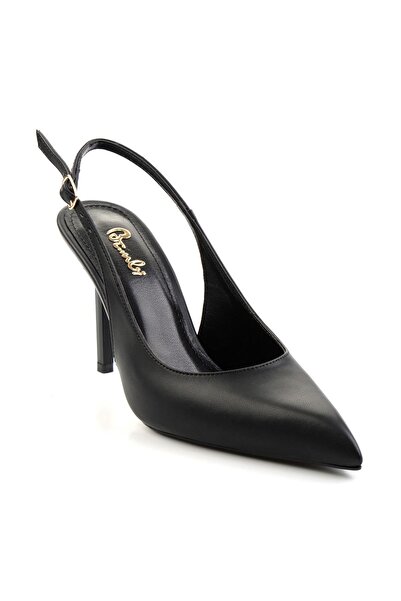 Bambi Siyah  Kadın Klasik Topuklu Ayakkabı K01209510009