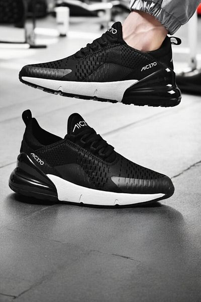 Shupe Unisex Μαύρο Λευκό Υψηλής ποιότητας καθημερινά αθλητικά παπούτσια για περπάτημα Air Mesh