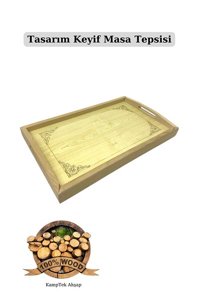 kamptek kamp teknolojisi Breakfast Tray & Table Design by Kamptek Wood Workshop