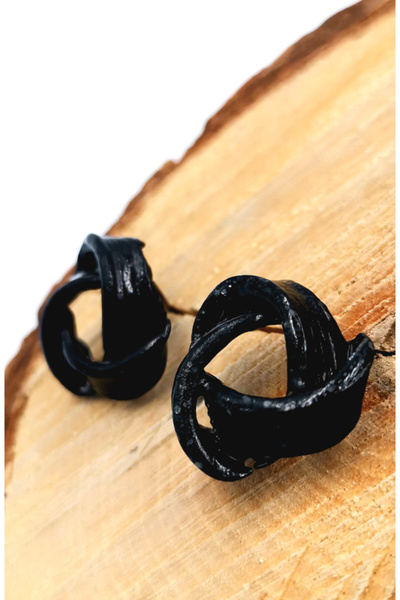 Monalisa Home Black Color Style Earrings