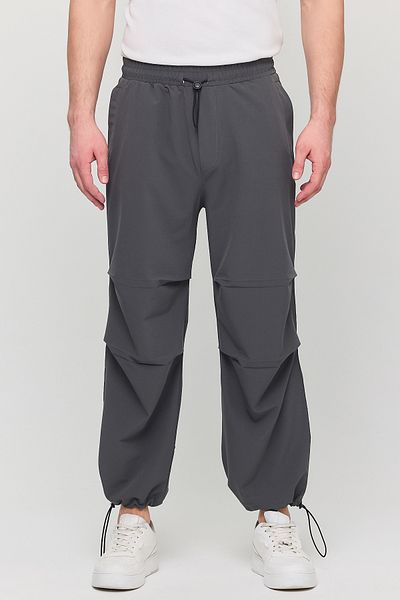 YXC Trend Maker Men's Summer Fabric Baggy Adjustable Leg Elastic Waist Parachute Pants