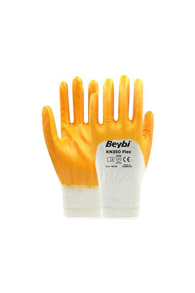 Beybi Kn350 Flex Nitrile Coated Cotton Work Gloves