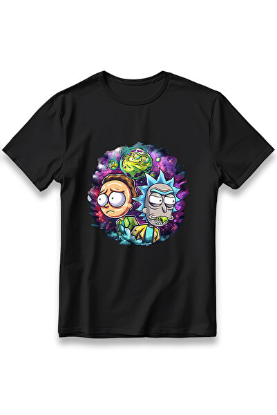 EZG Business Rick And Morty Tişört Model Baskılı Oversize Unisex %100 Pamuklu...