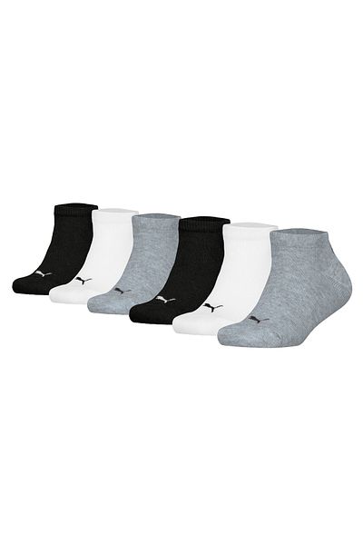 Puma Kinder Sneakersocken 6er Pack - Plain Sneaker ECOM 6P, Logo, einfarbig