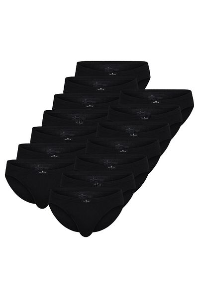 Tom Tailor Herren Slips, 14er Pack - Mini-Slip, Slips, Reine Baumwolle, Jersey, uni