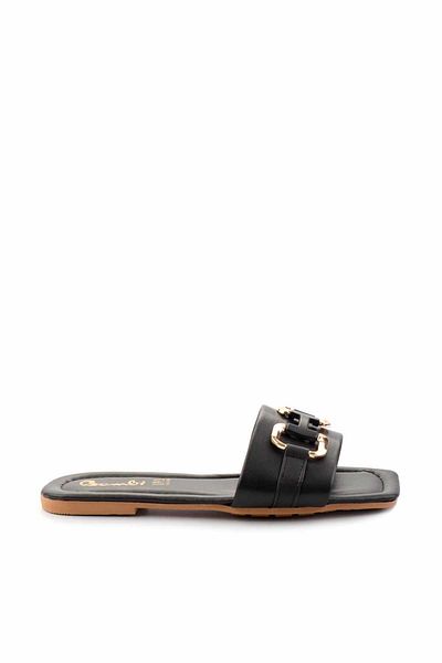 Bambi Women's Black Slippers - K04360001509