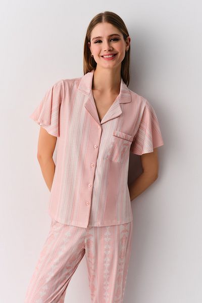 SUWEN Lady Masculine Pajama Set