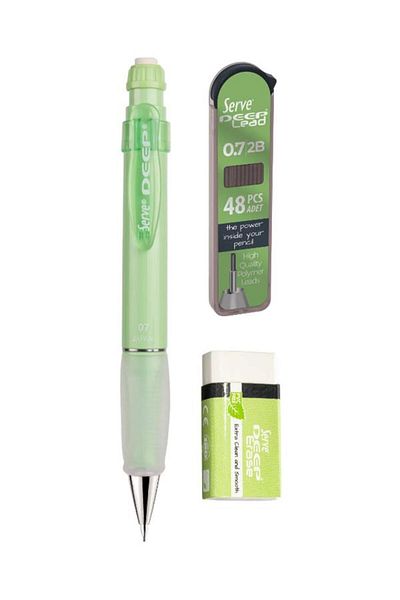 Serve Deep 3-Piece Green School Set