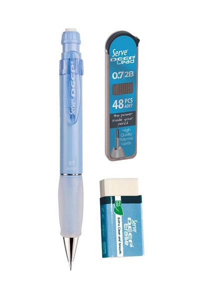 Serve 3-Piece Deep School Set - Blue