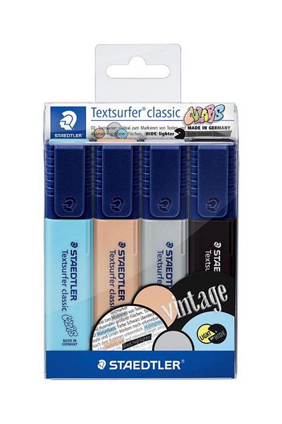 Staedtler 4 Pens Nostalgic Highlighter