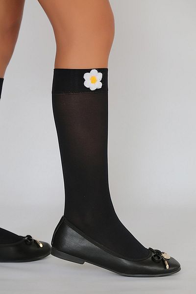Daymod Black Baby Knee Socks - Patapata Brand