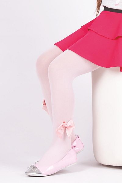 Daymod Mycro Bow AccessoryChildren's Pantyhose Pink