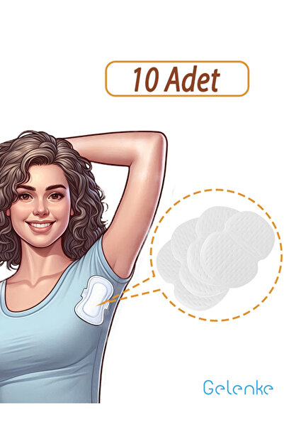 Gelenke Sweat Absorbent Underarm Pad |   Leaf Pad for Daily Use (10 Pieces)