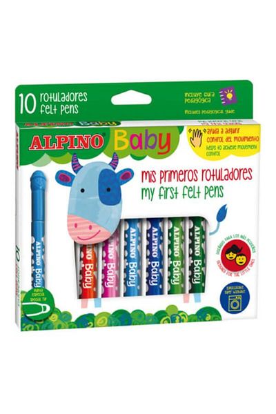 Alpıno 10 Baby Felt Pens