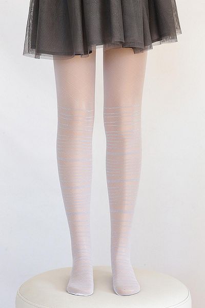 Daymod Işıl Glitter Children's Pantyhose White