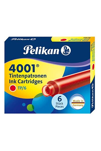 Pelikan Tp6x Dolma Kalem Kartuşu Kırmızı