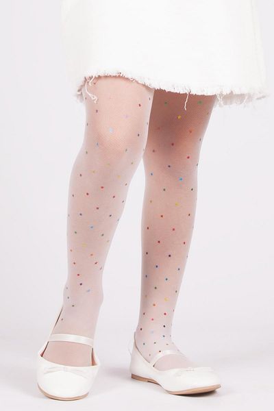Daymod Κάλτσες Rainbow Tulle Fish με λευκή ζώνη