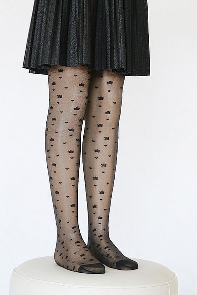 Daymod Hazel Children's Pantyhose BLACK
